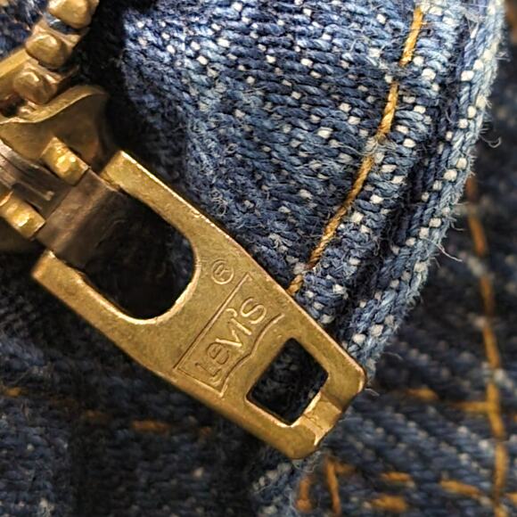 Vintage Levis 505 Jeans Regular Fit Straight Leg Denim Cotton SF 207 80s Size 34 - Picture 11 of 15